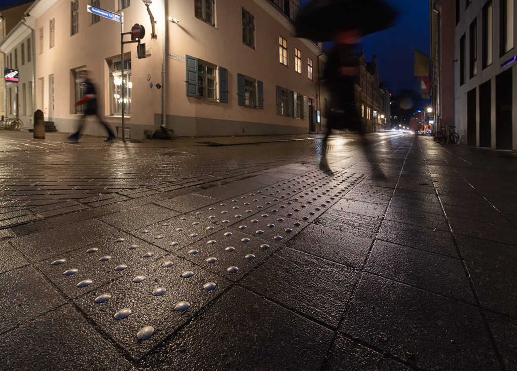 Tactile pedestrian marking in Tartu